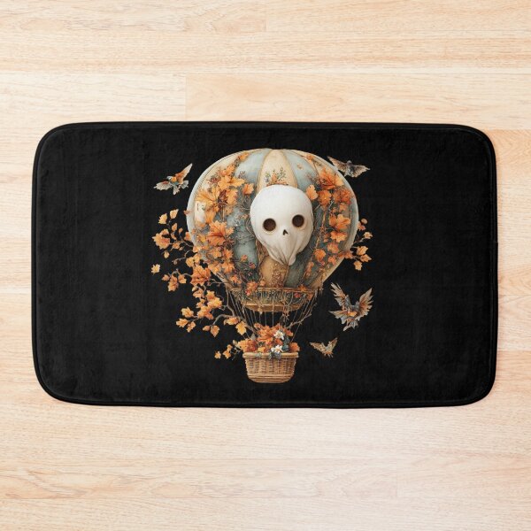Item preview, Skull Balloon with Autumn Leaves designed and sold by Hillonmary.