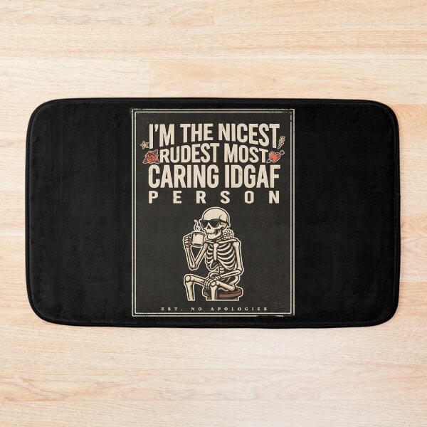 Item preview, I'm The Nicest Rudest Most Caring IDGAF Person Retro Sarcastic Humor designed and sold by Redgiant87x.