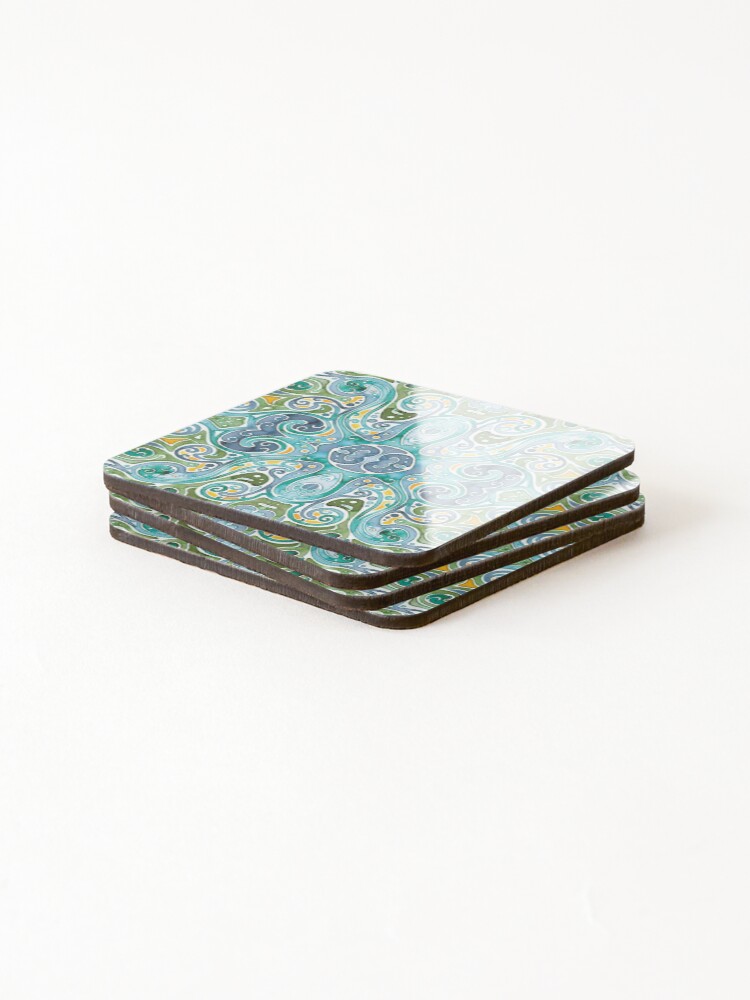 Thumbnail 4 of 5, Coasters (Set of 4), Vernal Pool designed and sold by RabbiVole.