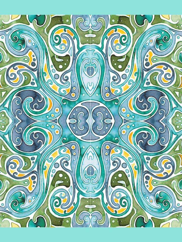 Thumbnail 3 of 3, Scarf, Vernal Pool designed and sold by RabbiVole.