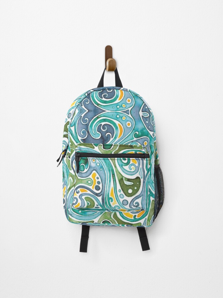 Thumbnail 1 of 3, Backpack, Vernal Pool designed and sold by RabbiVole.