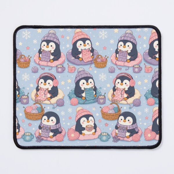 Item preview, Penguin Cozy Knitting Circle Pattern designed and sold by Soft Berry Studio.