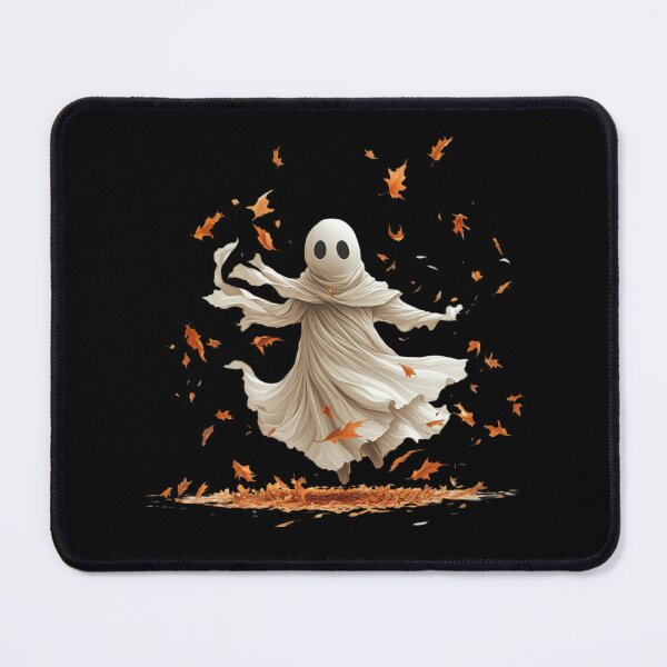 Item preview, Whimsical Ghost with Autumn Leaves designed and sold by Hillonmary.