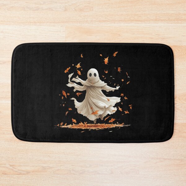 Item preview, Whimsical Ghost with Autumn Leaves designed and sold by Hillonmary.