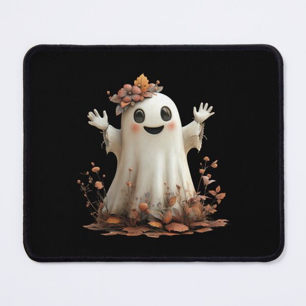 Item preview, Cheerful Ghost with Floral Headpiece designed and sold by Hillonmary.