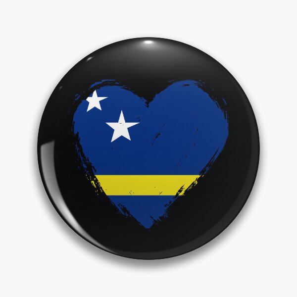 Item preview, Distressed Curaçao Flag Heart CW designed and sold by shitpostee.