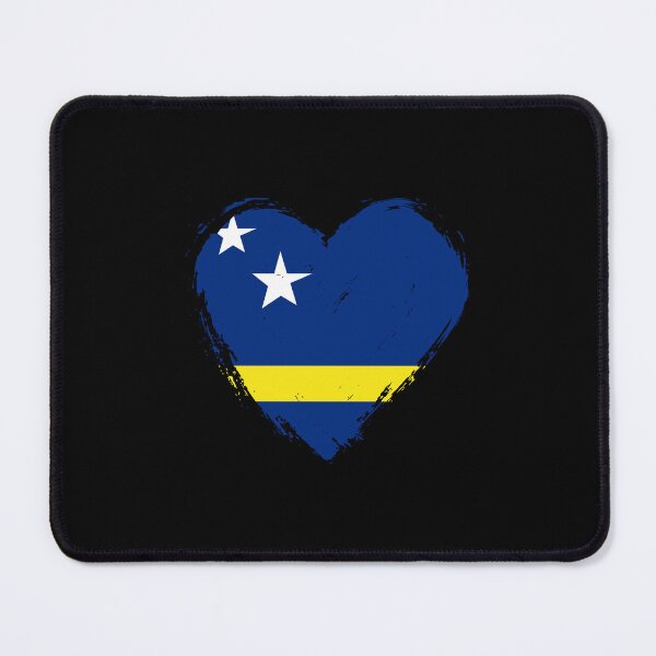 Item preview, Distressed Curaçao Flag Heart CW designed and sold by shitpostee.
