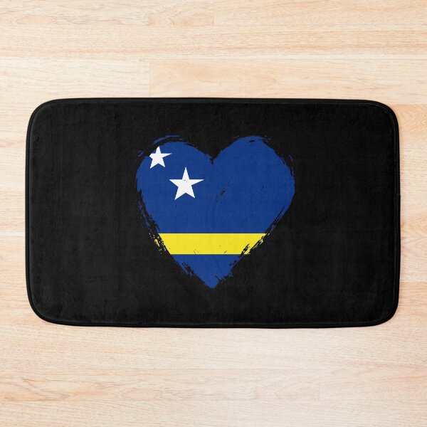 Item preview, Distressed Curaçao Flag Heart CW designed and sold by shitpostee.
