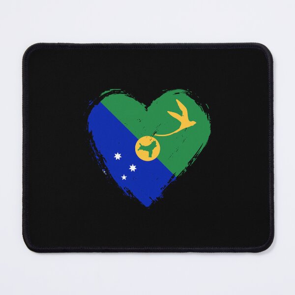 Item preview, Distressed Christmas Island Flag Heart CX designed and sold by shitpostee.