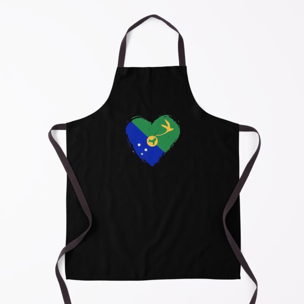Item preview, Distressed Christmas Island Flag Heart CX designed and sold by shitpostee.