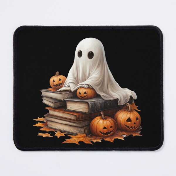 Item preview, Ghostly Halloween Scene with Pumpkins designed and sold by Hillonmary.