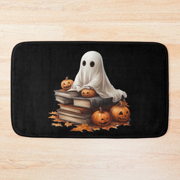 Item preview, Ghostly Halloween Scene with Pumpkins designed and sold by Hillonmary.