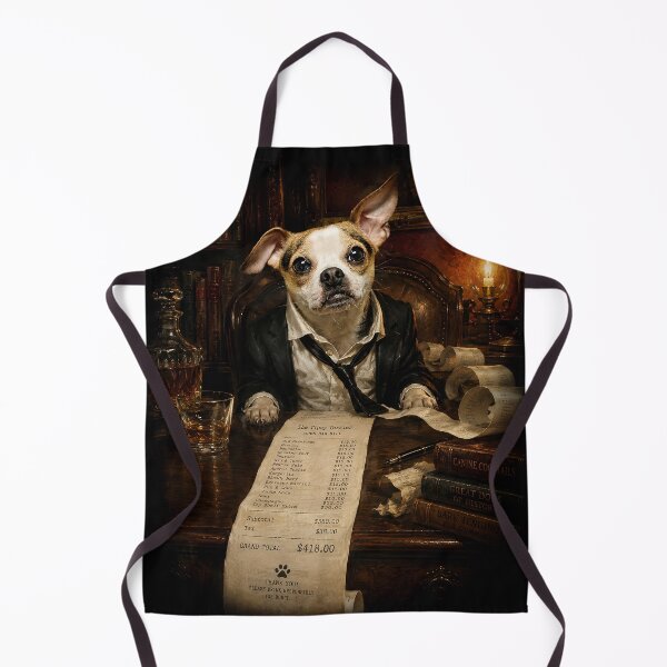 Item preview, The Open Bar Bill Shock - Funny Tuxedo Chihuahua designed and sold by RescueHeart10.