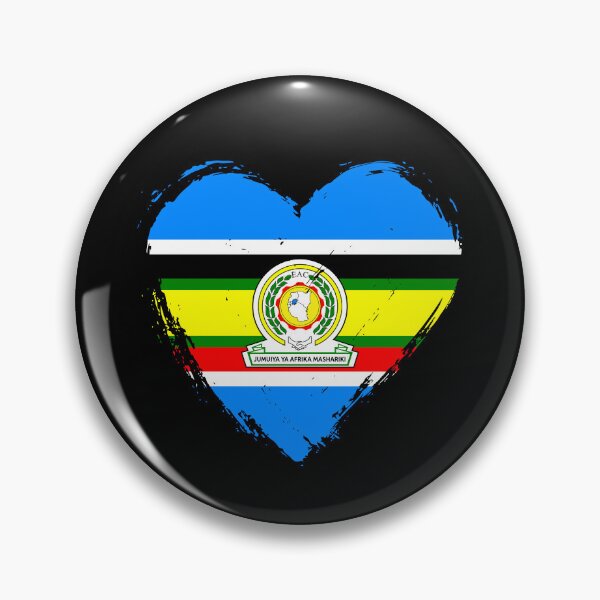 Item preview, Distressed East African Community Flag Heart EAC designed and sold by shitpostee.