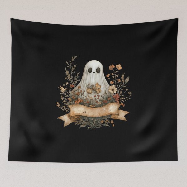 Item preview, Ghost Surrounded by Autumn Flowers designed and sold by Hillonmary.