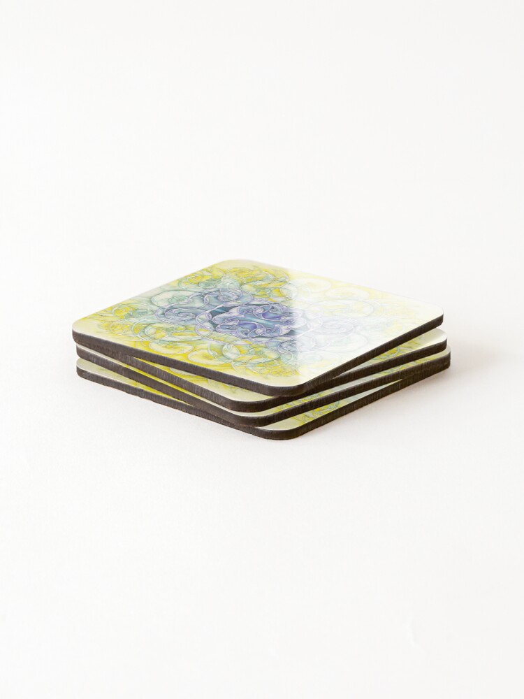 Thumbnail 4 of 5, Coasters (Set of 4), Summer designed and sold by RabbiVole.