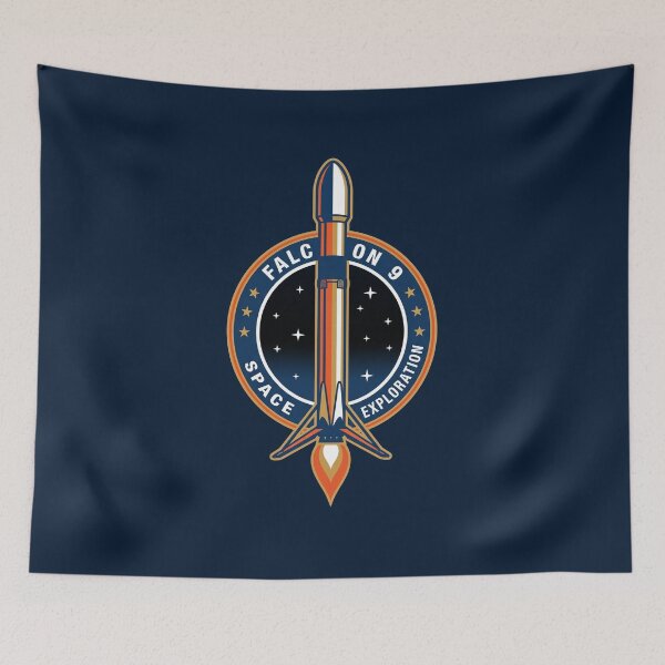 Item preview, Falcon 9 Rocket Space Exploration Mission Patch Emblem designed and sold by KiwiRider.
