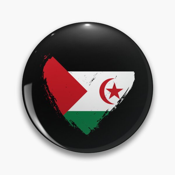 Item preview, Distressed Western Sahara Flag Heart EH designed and sold by shitpostee.