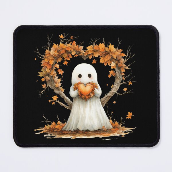 Item preview, Ghost Holding Heart of Leaves designed and sold by Hillonmary.
