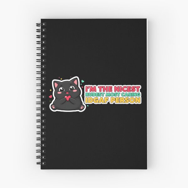 Item preview, I'm The Nicest Rudest Most Caring IDGAF Person Funny Introvert Sarcastic Humor designed and sold by Redgiant87x.