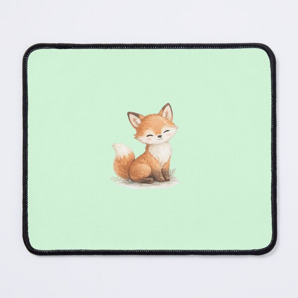 Item preview, Cute Woodland Fox Watercolour | Nursery Animal Illustration | Pastel Green designed and sold by Heavensentshop.