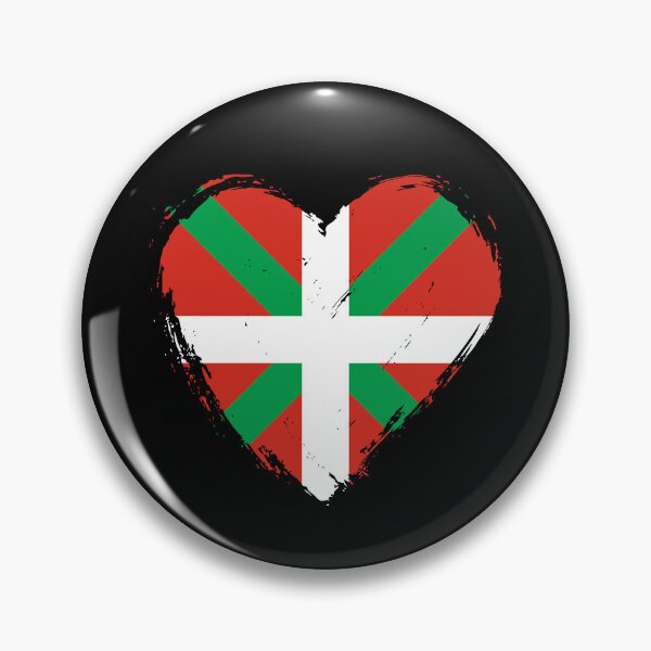 Item preview, Distressed Basque Country Flag Heart PV designed and sold by shitpostee.