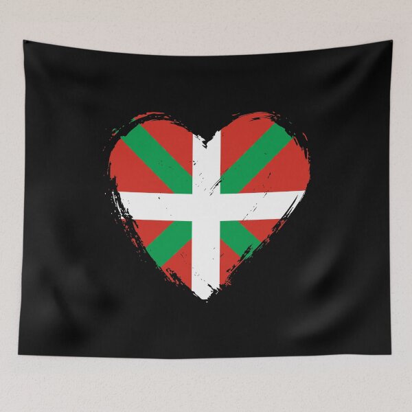 Item preview, Distressed Basque Country Flag Heart PV designed and sold by shitpostee.