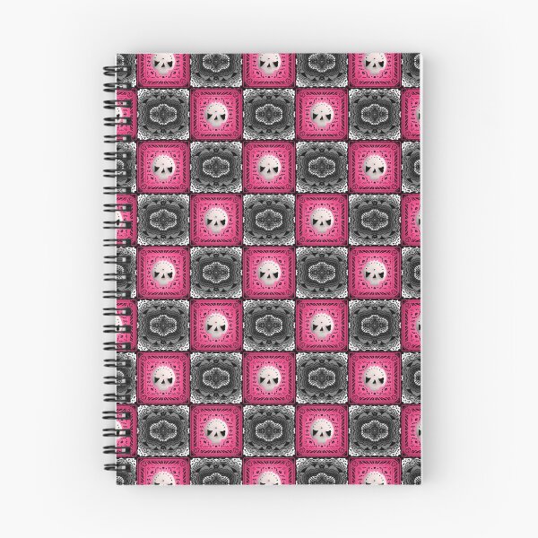 Item preview, Skull Granny Square - Black & Pink designed and sold by Moonlit Datura.