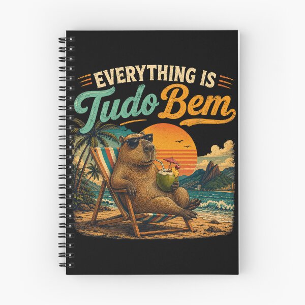 Item preview, Everything Is Tudo Bem Capybara designed and sold by FREENATION2026.