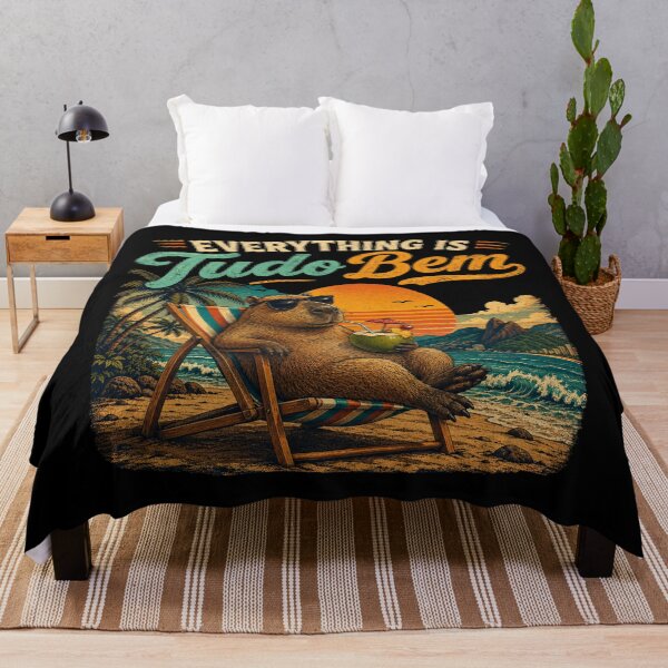 Item preview, Everything Is Tudo Bem Capybara designed and sold by FREENATION2026.