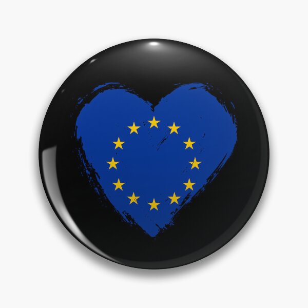 Item preview, Distressed European Union Flag Heart EU designed and sold by shitpostee.