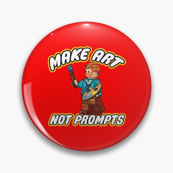 Item preview, make art not prompts (anti ai) designed and sold by remerasnerdas.