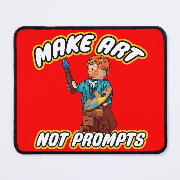 Item preview, make art not prompts (anti ai) designed and sold by remerasnerdas.