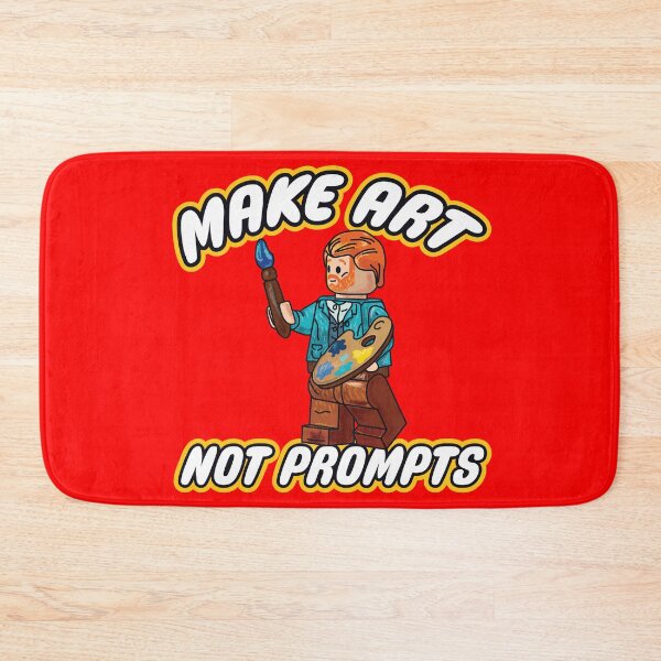 Item preview, make art not prompts (anti ai) designed and sold by remerasnerdas.