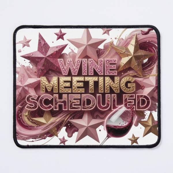 Item preview, Sleek WINE MEETING SCHEDULED designed and sold by dazzlemakers.