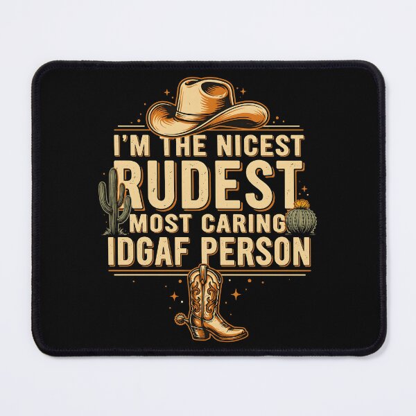 Item preview, I'm The Nicest Rudest Most Caring IDGAF Person Sassy Attitude Quote designed and sold by Redgiant87x.