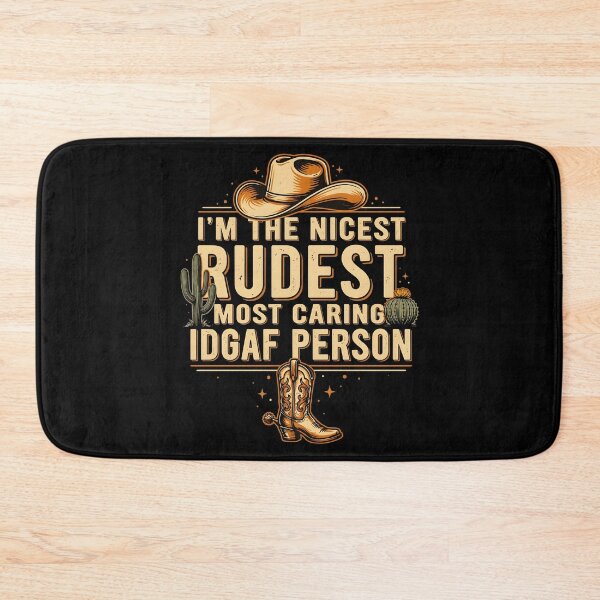 Item preview, I'm The Nicest Rudest Most Caring IDGAF Person Sassy Attitude Quote designed and sold by Redgiant87x.