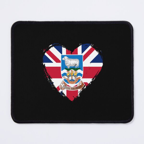 Item preview, Distressed Falkland Islands Flag Heart FK designed and sold by shitpostee.