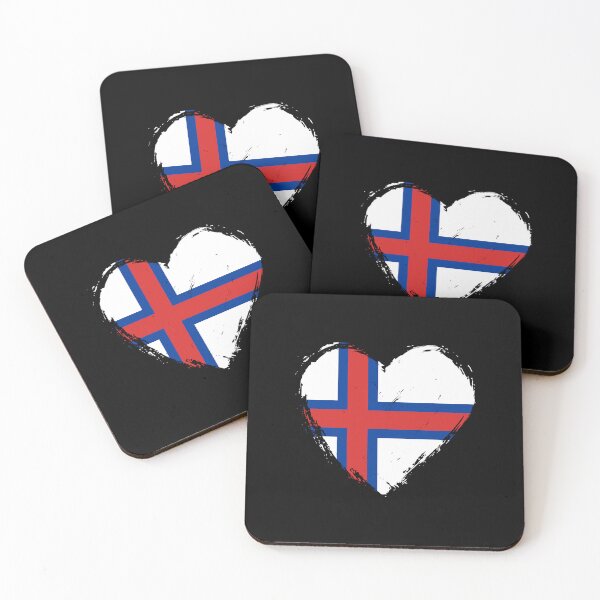 Item preview, Distressed Faroe Islands Flag Heart FO designed and sold by shitpostee.