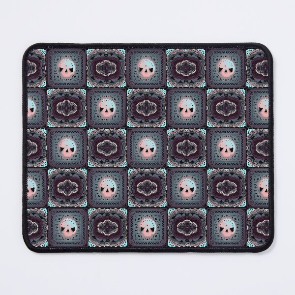 Item preview, Skull Granny Square - Black & gray designed and sold by Moonlit Datura.