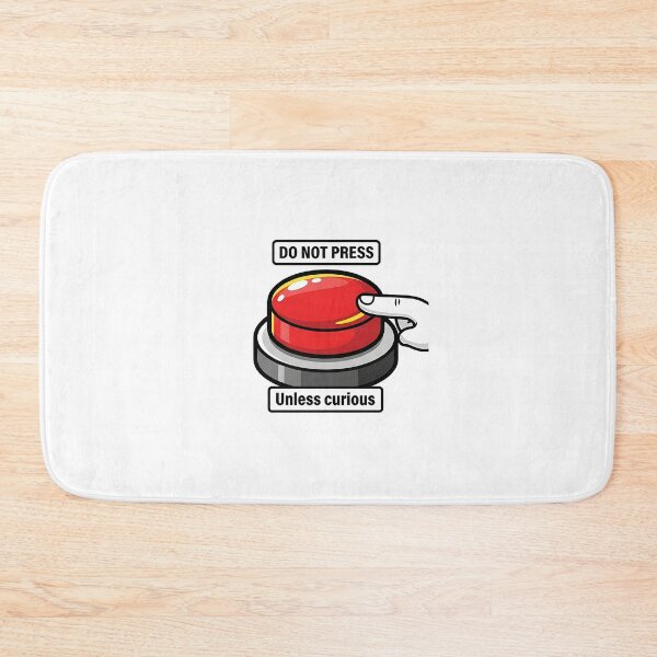 Item preview, Do Not Press Unless Curious Funny Button designed and sold by Zazz Lee.