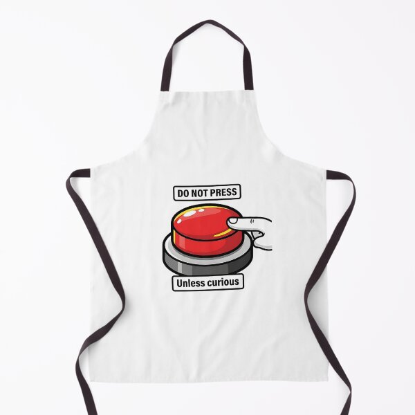 Item preview, Do Not Press Unless Curious Funny Button designed and sold by Zazz Lee.