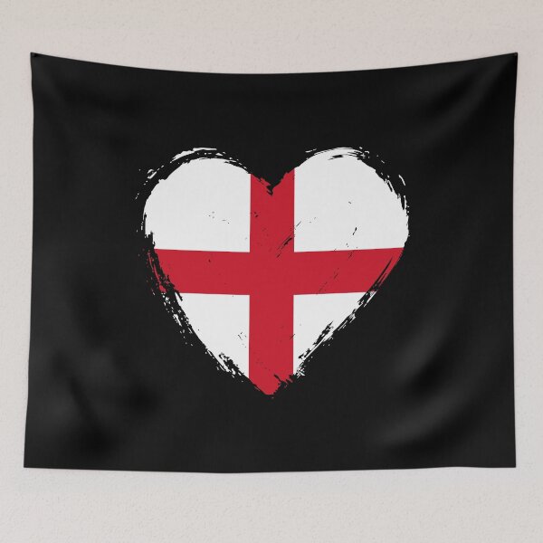 Item preview, Distressed England Flag Heart GB-ENG designed and sold by shitpostee.