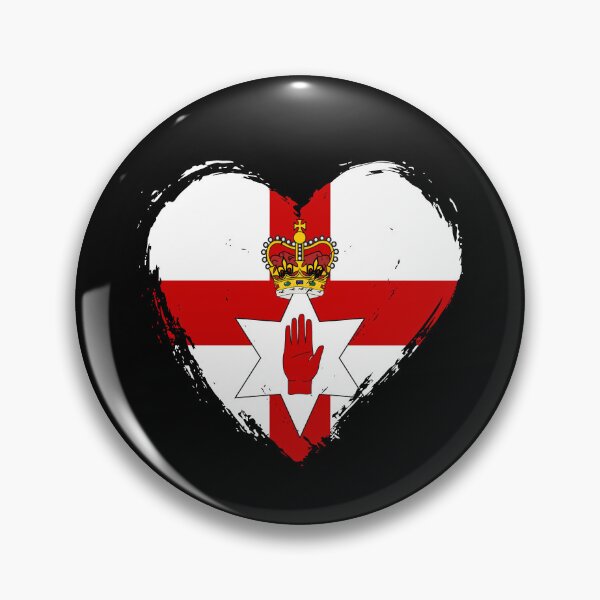 Item preview, Distressed Northern Ireland Flag Heart GB-NIR designed and sold by shitpostee.