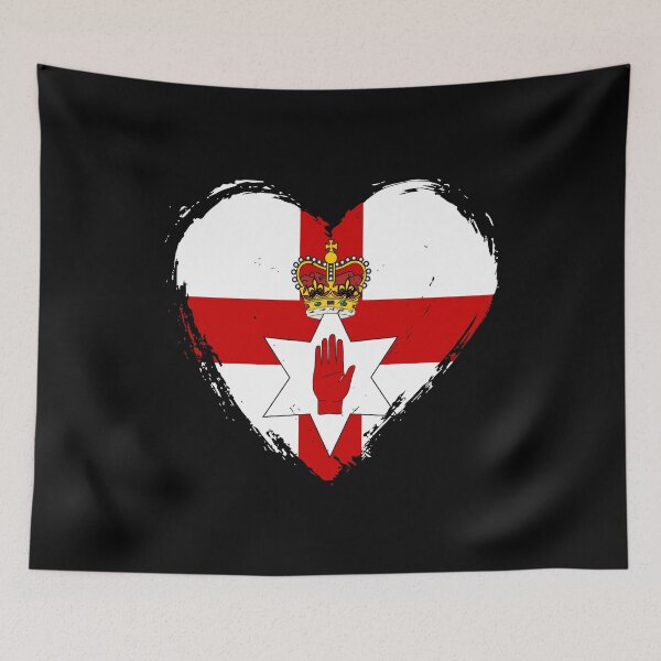 Item preview, Distressed Northern Ireland Flag Heart GB-NIR designed and sold by shitpostee.