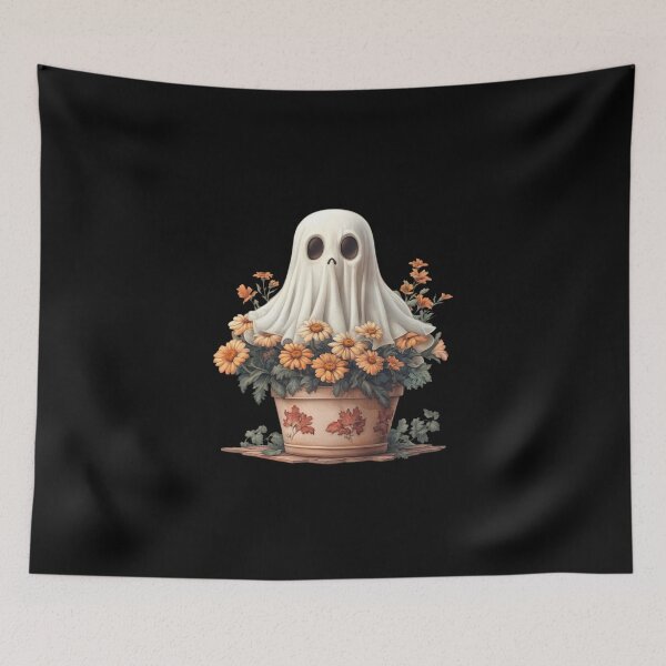 Item preview, Ghost Hiding in Flower Pot designed and sold by Hillonmary.