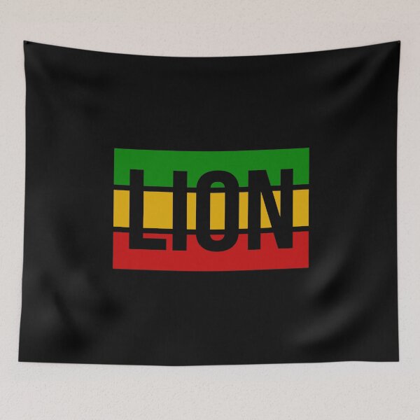 Item preview, Rasta Lion Flag in Reggae Colors designed and sold by RastaColors.
