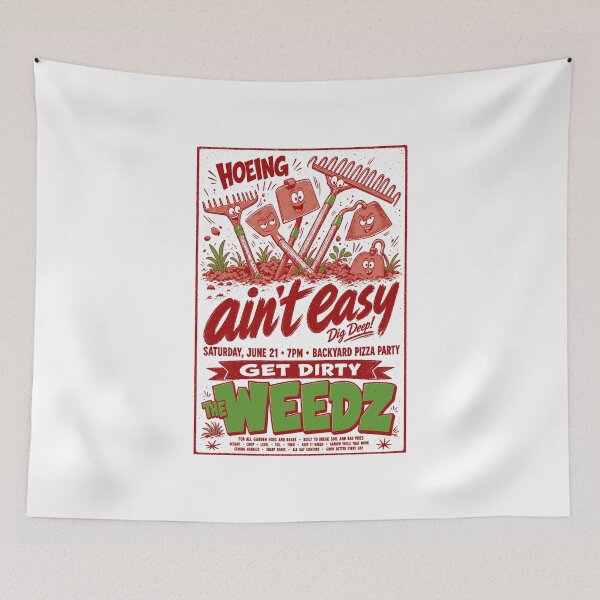 Item preview, Hoeing Aint Easy Gardening Plantlover designed and sold by LuminOrb.