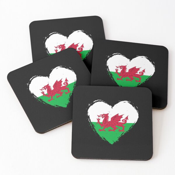 Item preview, Distressed Wales Flag Heart GB-WLS designed and sold by shitpostee.
