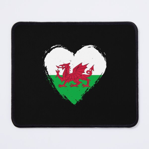Item preview, Distressed Wales Flag Heart GB-WLS designed and sold by shitpostee.
